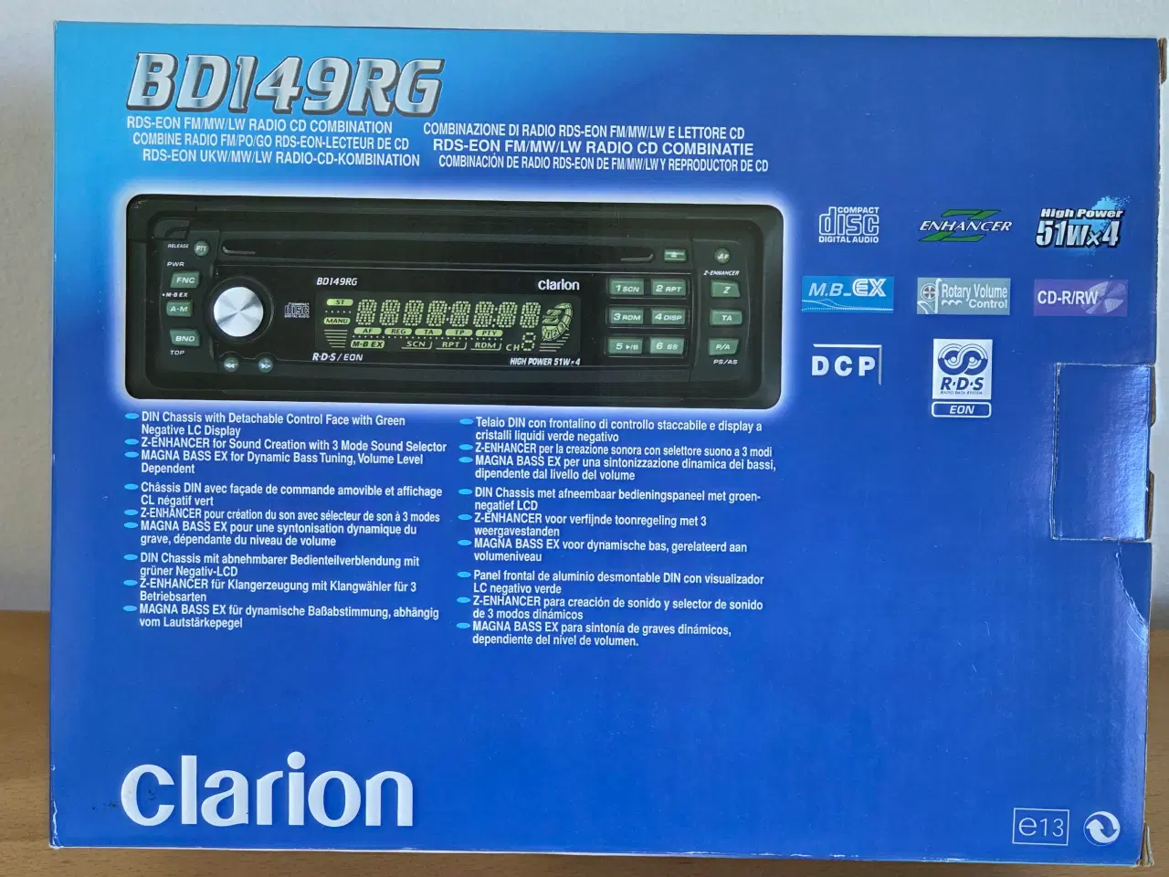 Billede 1 - Clarion BD149RG bilradio med CD-afspiller