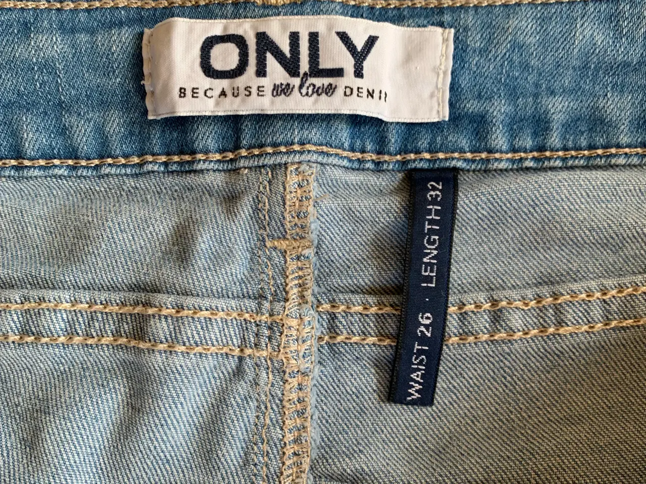 Billede 3 - Only jeans i blå str. 26/32