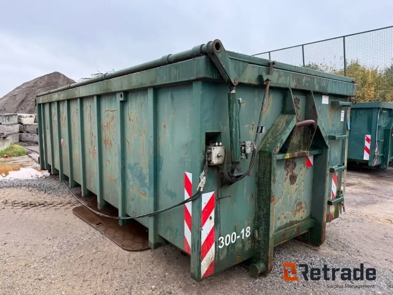 Billede 3 - - - - Container med hydraulisk låg