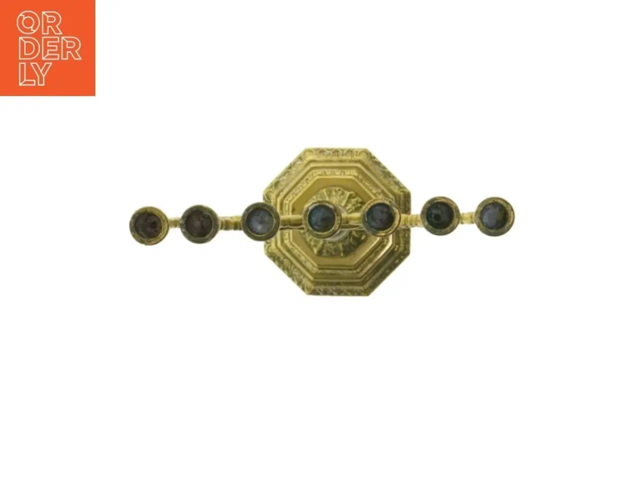 Billede 2 - Messing Menorah lysestage (str. 26x27,5 cm)