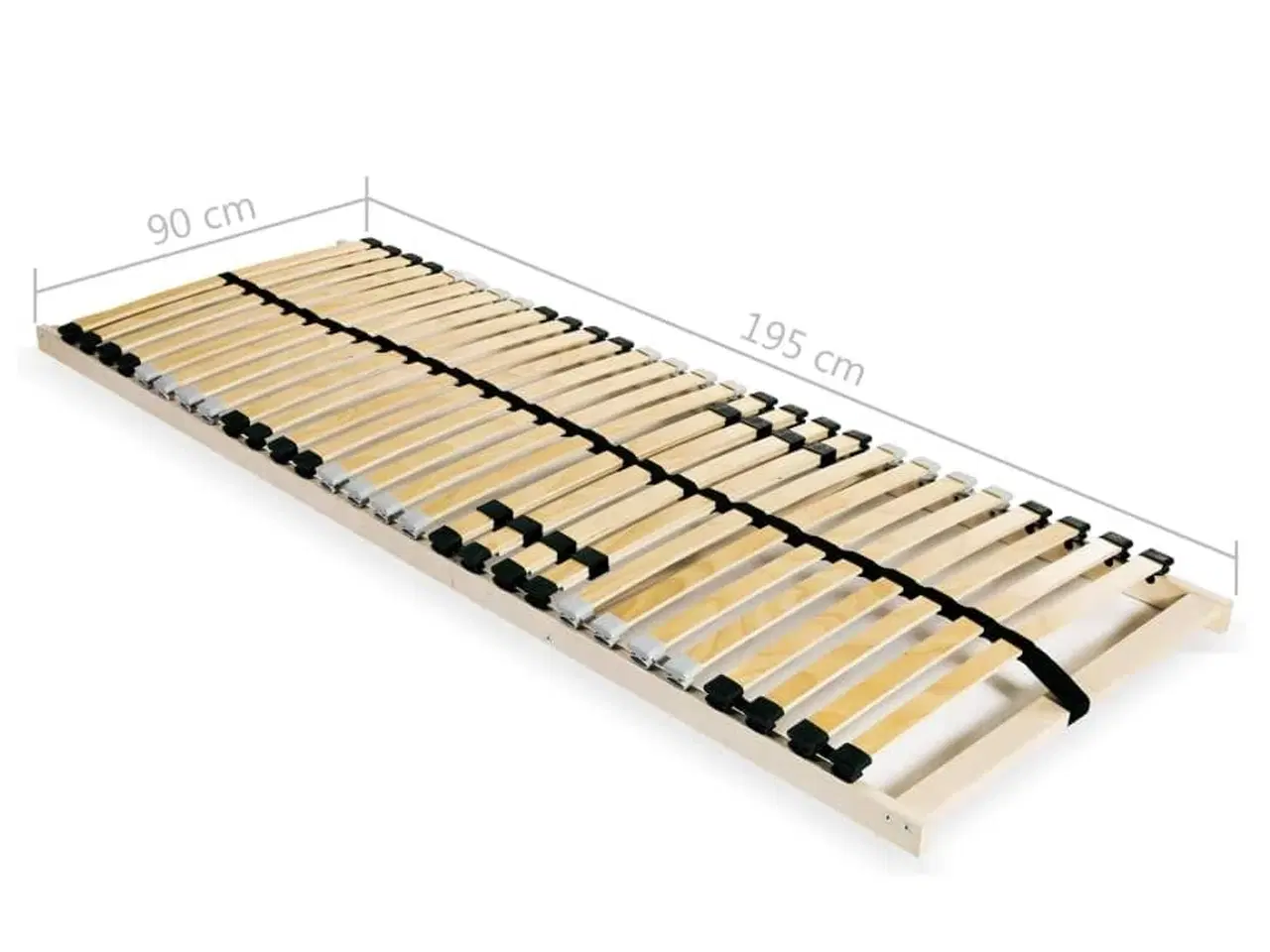 Billede 7 - Lamelbund til seng med 28 lameller 7 zoner 90 x 200 cm