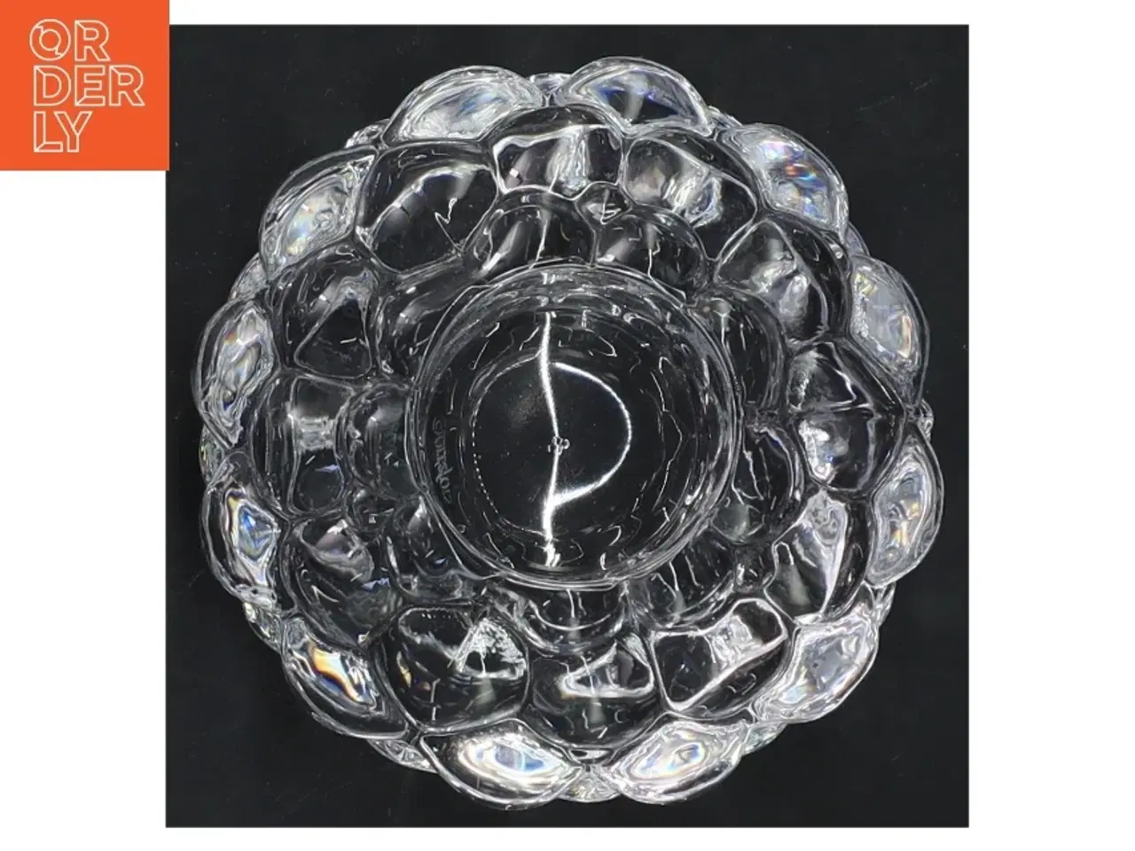 Billede 2 - Lysestage af glas (str. 7x11 cm)