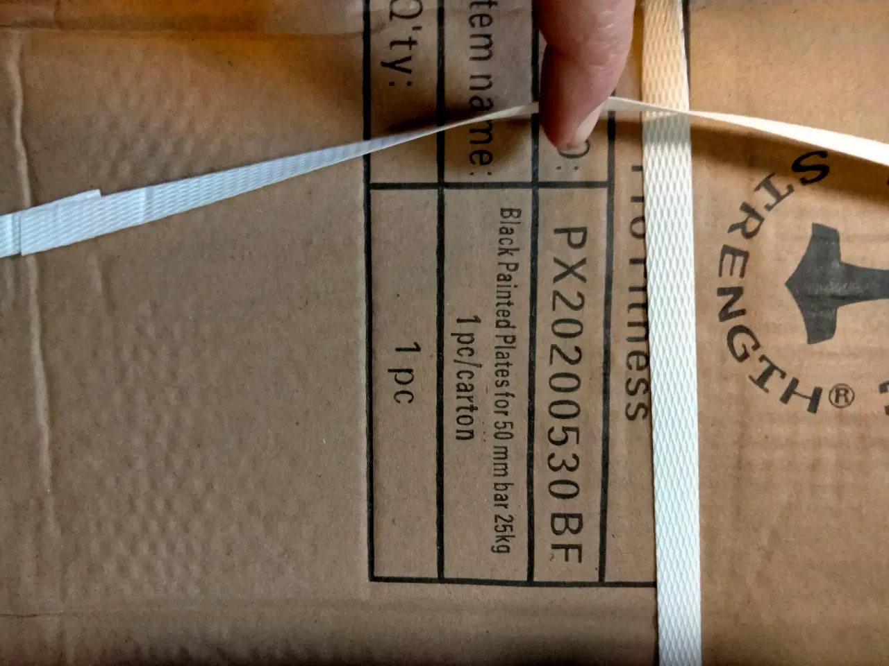 Billede 6 - 20kg ol vægtstang og 2stk 25kgs vægtskiver 