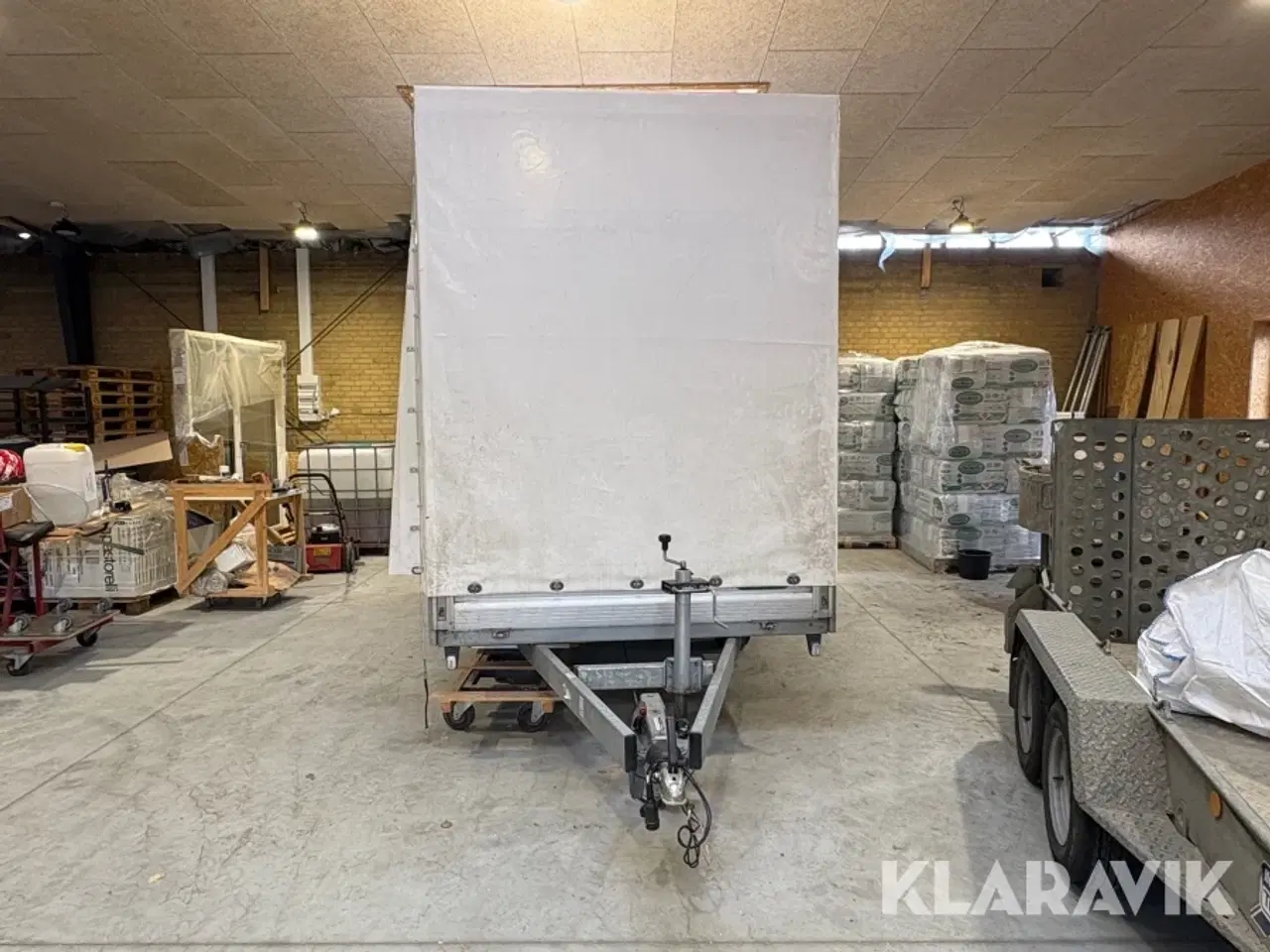 Billede 5 - Gardin trailer Unsinn GTP 2636 med isoleringsmaskine monteret