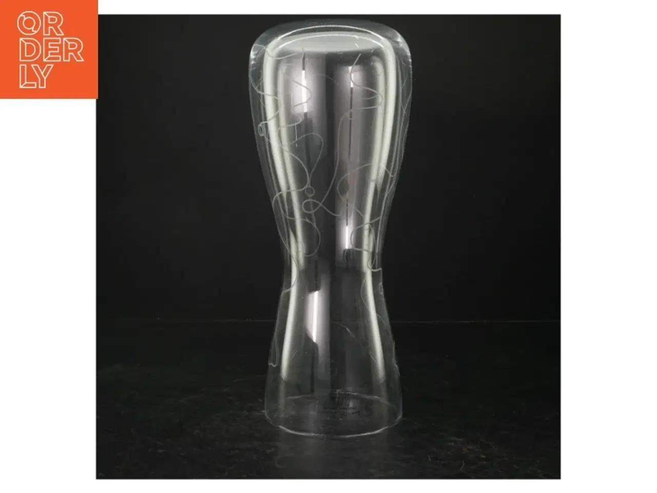 Billede 2 - Gennemsigtig glasvase (str. Ø. 11 cm. længde, 30 cm)