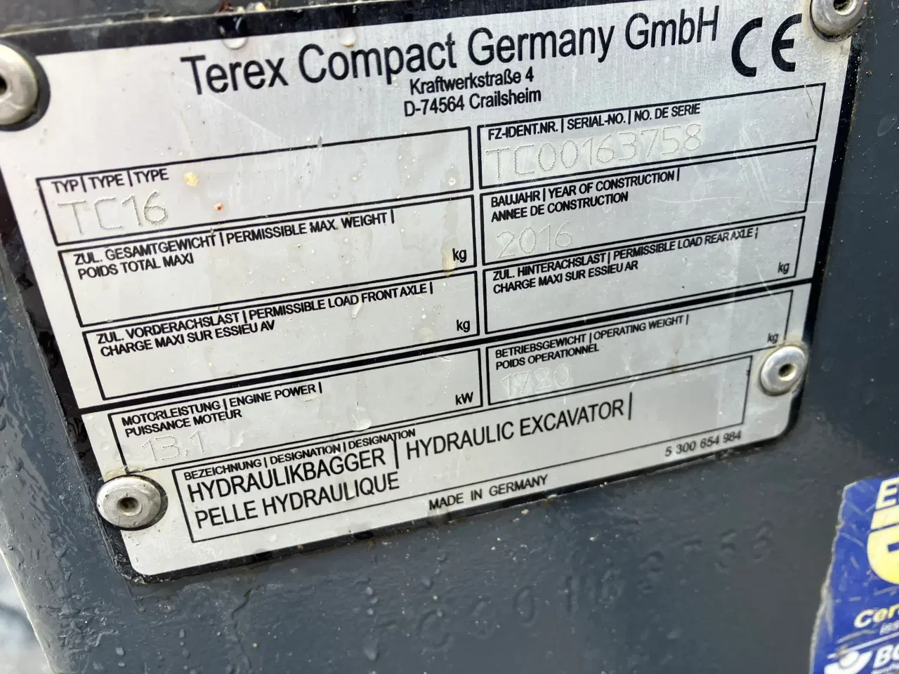 Billede 6 - TEREX TC16 Med propotionalstyring i joystik