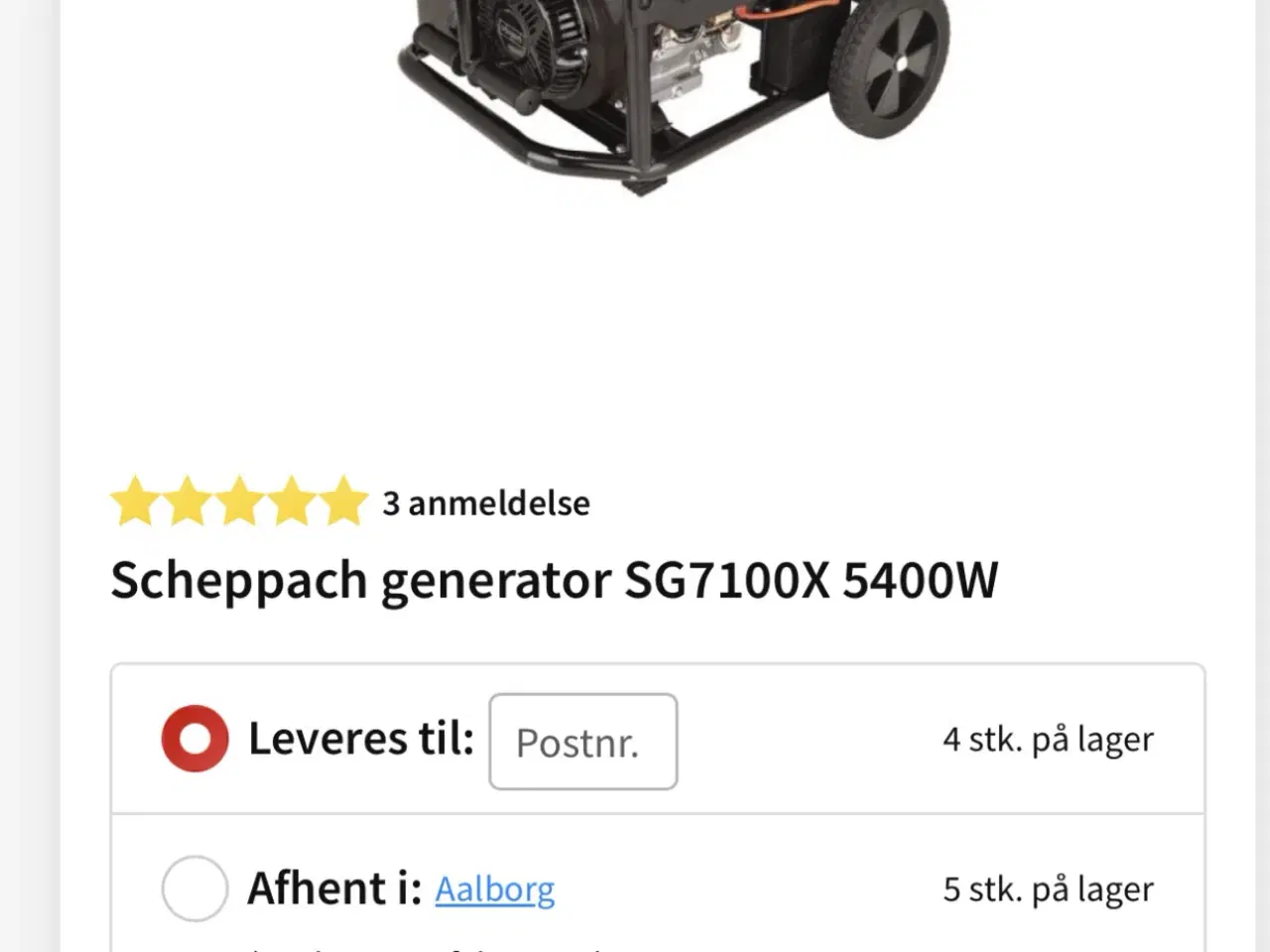 Billede 1 - Generator