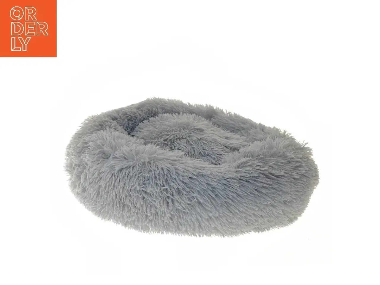 Billede 1 - NY Rund grå plys kæledyrsseng katteseng (str. Ø 56 cm)