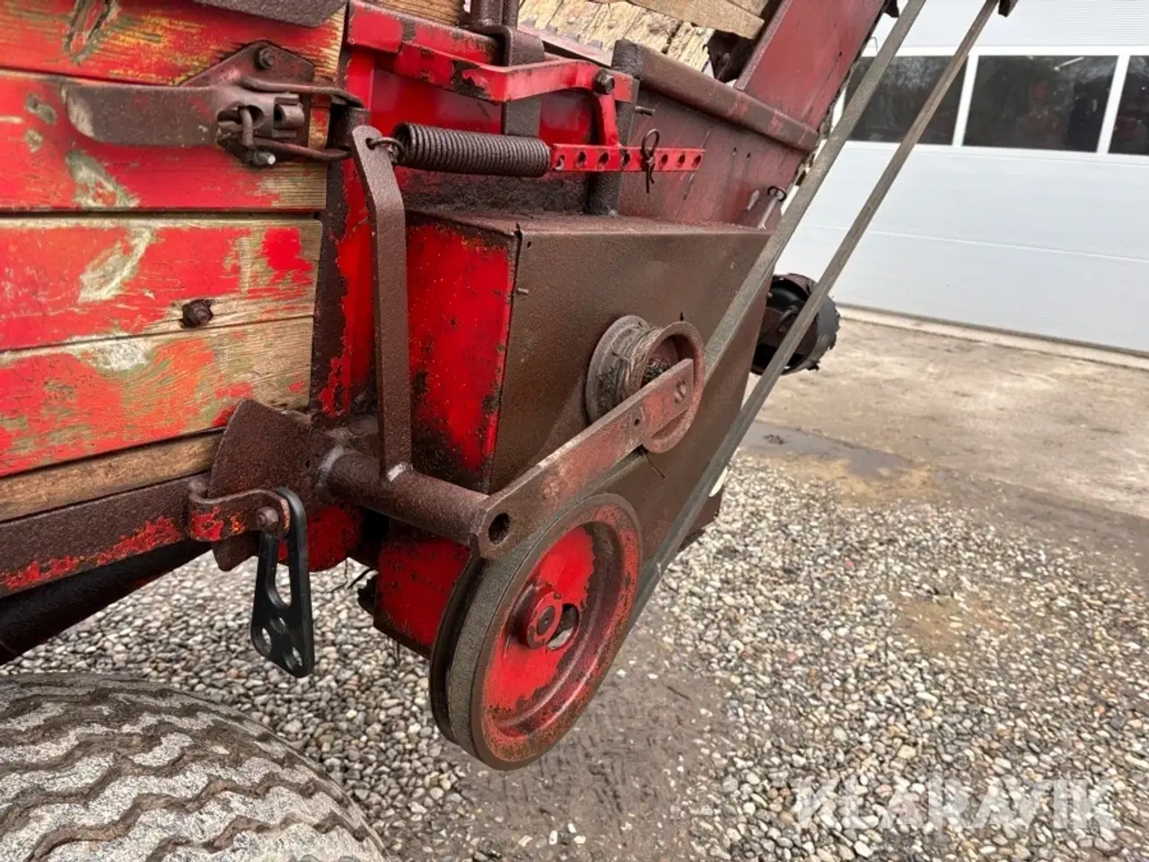 Billede 9 - Aflæsservogn JF AV6000 med hydraulisk bundkæde,