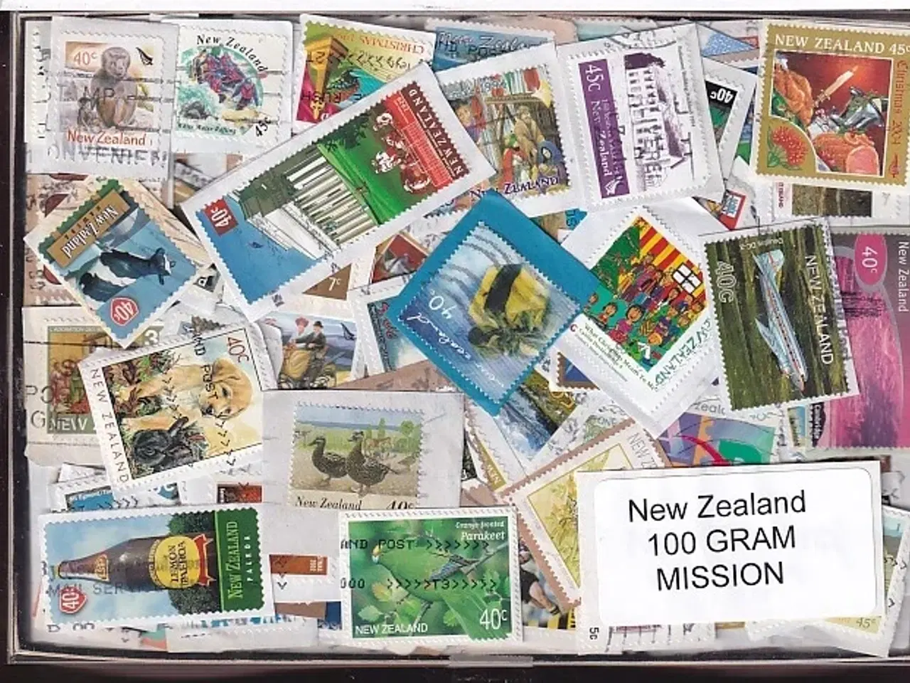 Billede 1 - New Zealand - 100 g. Billedmærker - Mission
