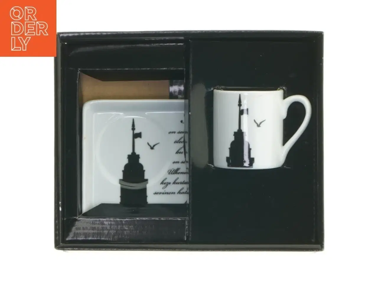 Billede 1 - Kaffekop og underkop sæt fra Sanatisi (str. 19x16 cm)