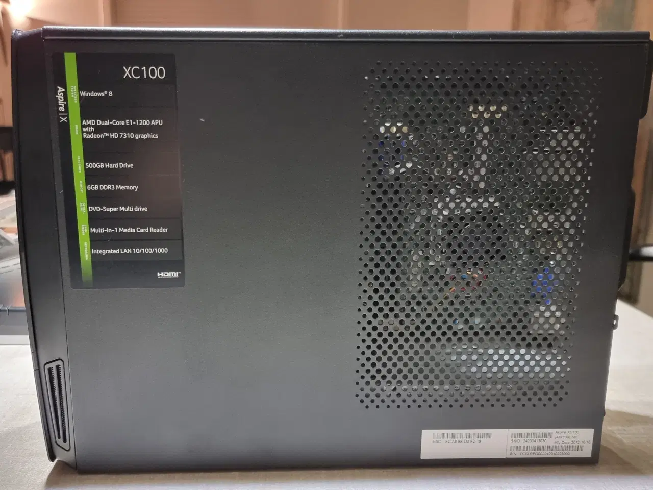 Billede 3 - Fin lille Acer PC, Model XC-100, AMD E1-1200 