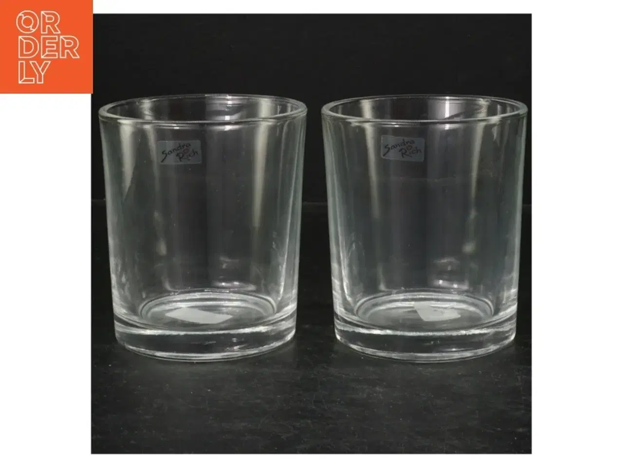 Billede 1 - Sandra Rich glas, 2 stk fra Sandra Rich (str. 11 cm. 2 styk)