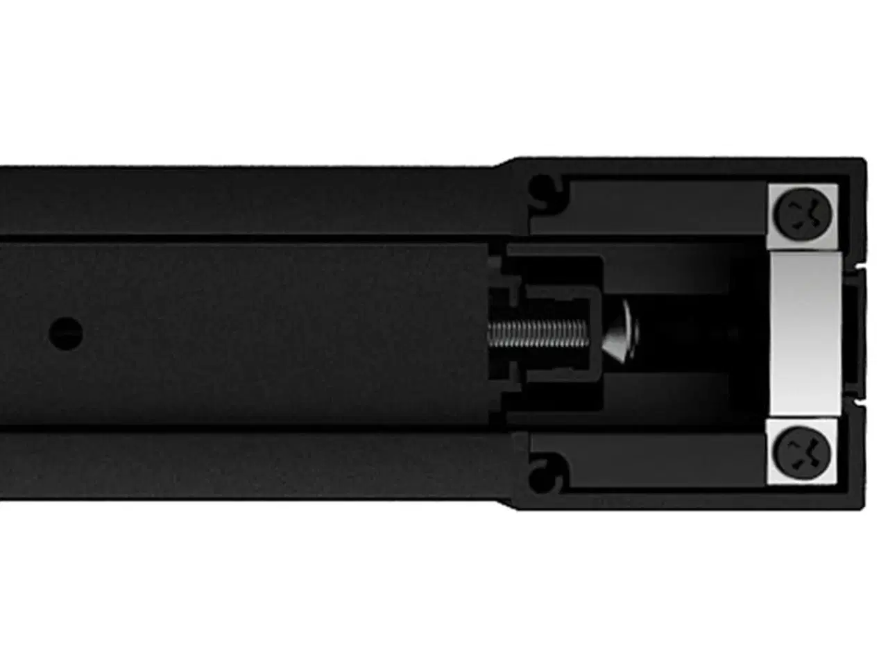 Billede 5 - Skydedør 102,5x205 cm aluminium og sikkerhedsglas sort