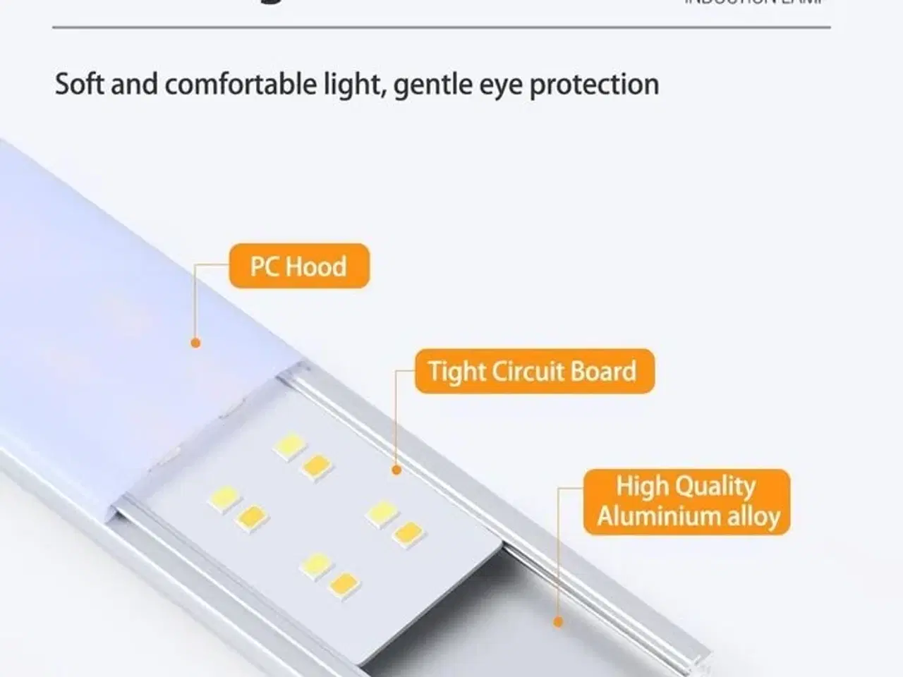 Billede 8 - 4 stk. LED sensorlys – 50 cm – Trådløs og genopladelig