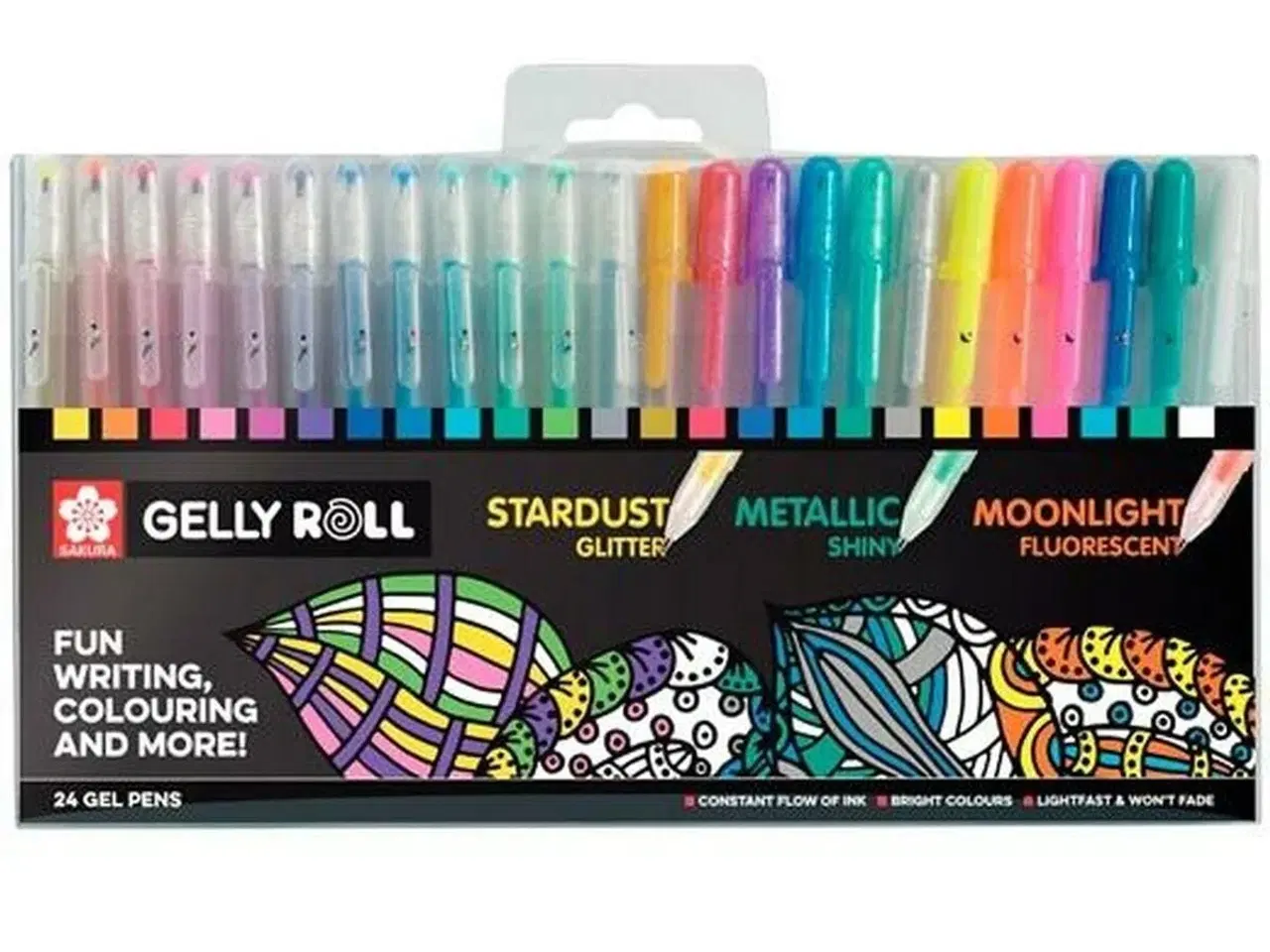 Billede 1 - Talens Sakura Gelly Roll gelpenne - Mixed sæt, 24 dele