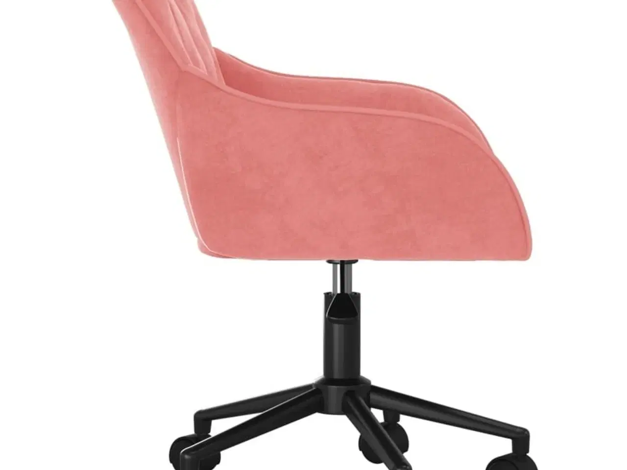 Billede 4 - Drejelig kontorstol fløjl pink