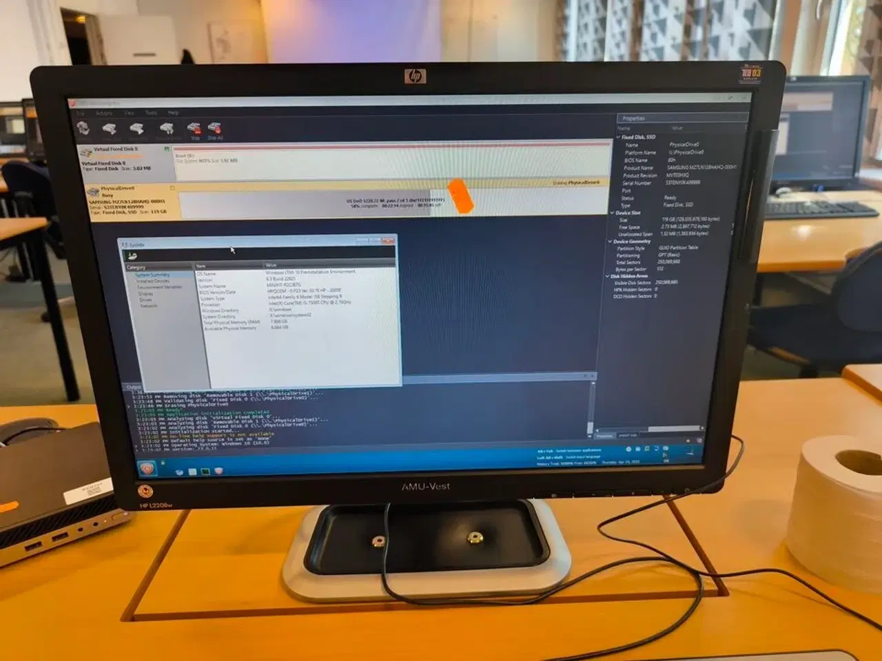 Billede 6 - Skærm 22" m. tastatur HP L2206w (PC medfølger ikke)