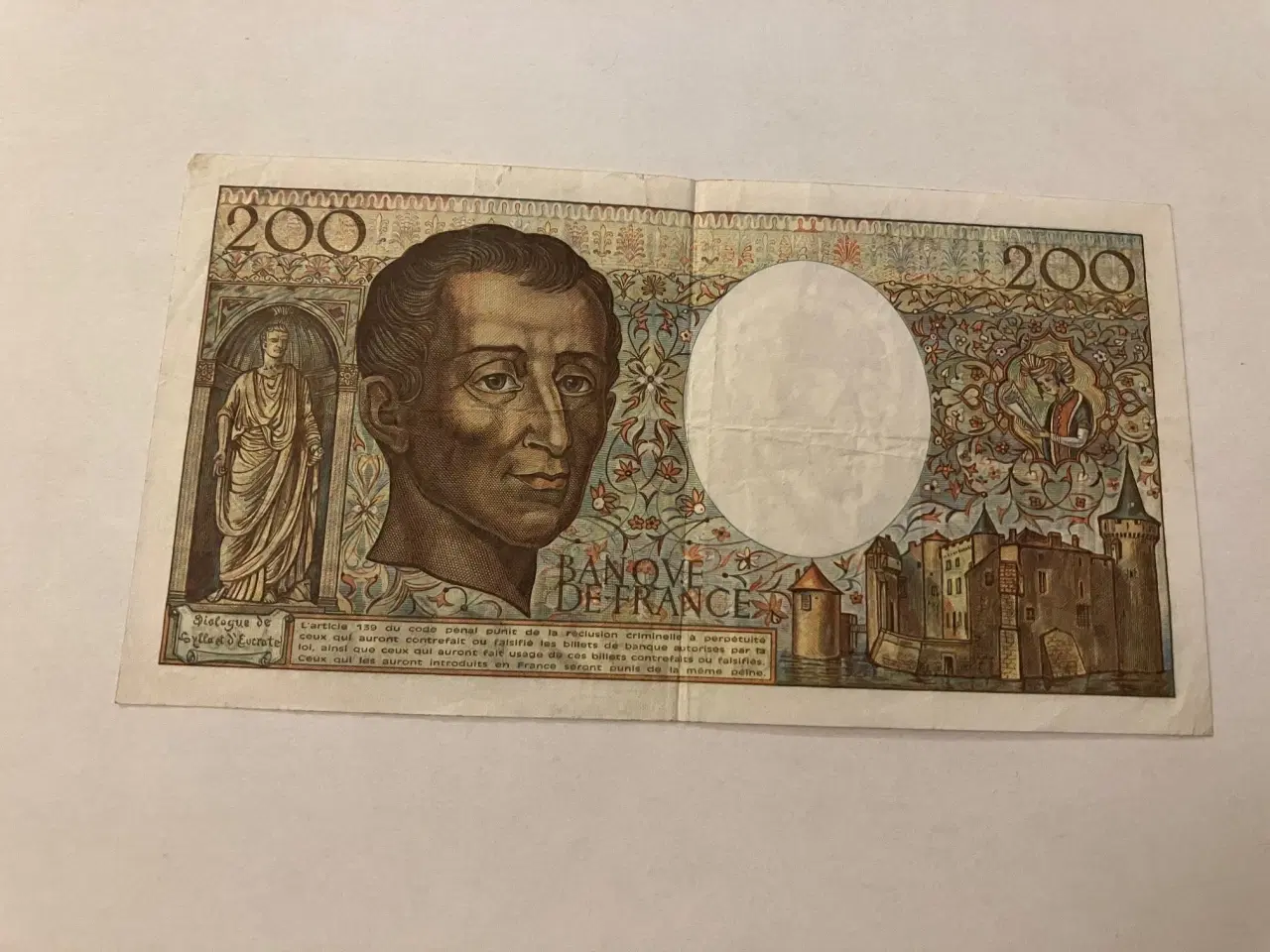 Billede 2 - 200 Francs France 1991