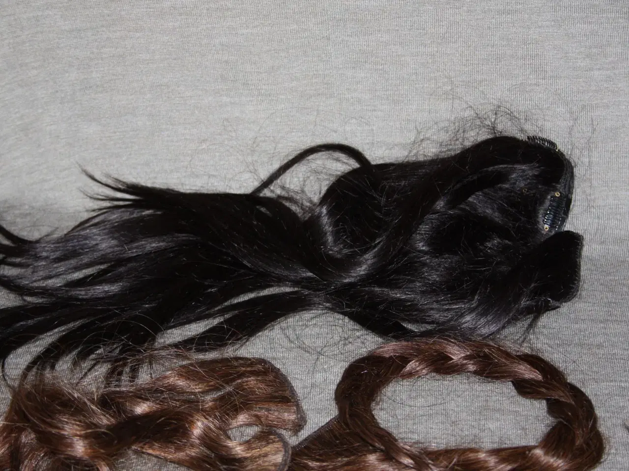 Billede 2 - Ægte hårextensions (brun)