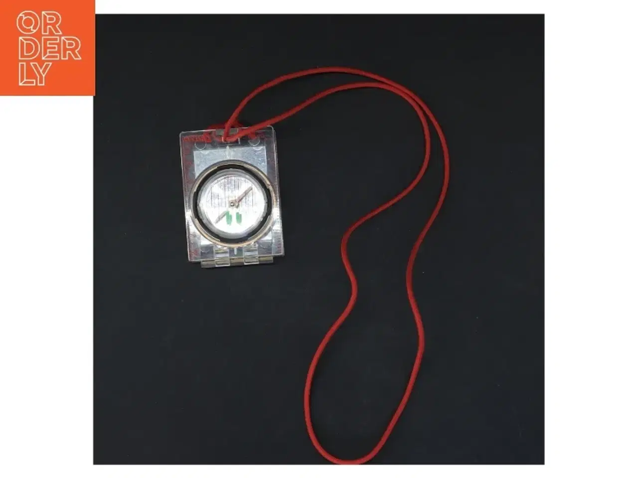 Billede 1 - Kompas med snor (str. 7,5x5,5 cm)