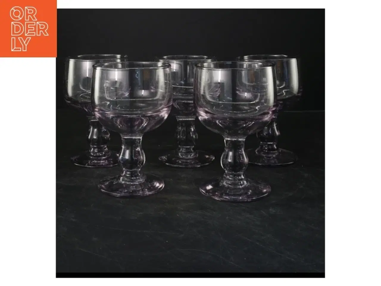 Billede 1 - Lilla drikkeglas (str. 5 styk. ø. 9 cm. længde. 14,5 cm)