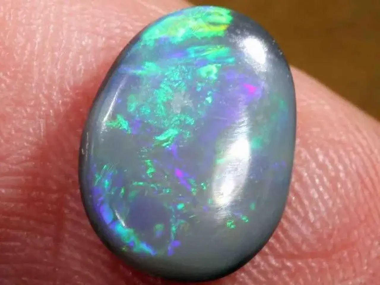 Billede 4 - Sort Opal i vedhæng 2.145 karat | Mega Flot