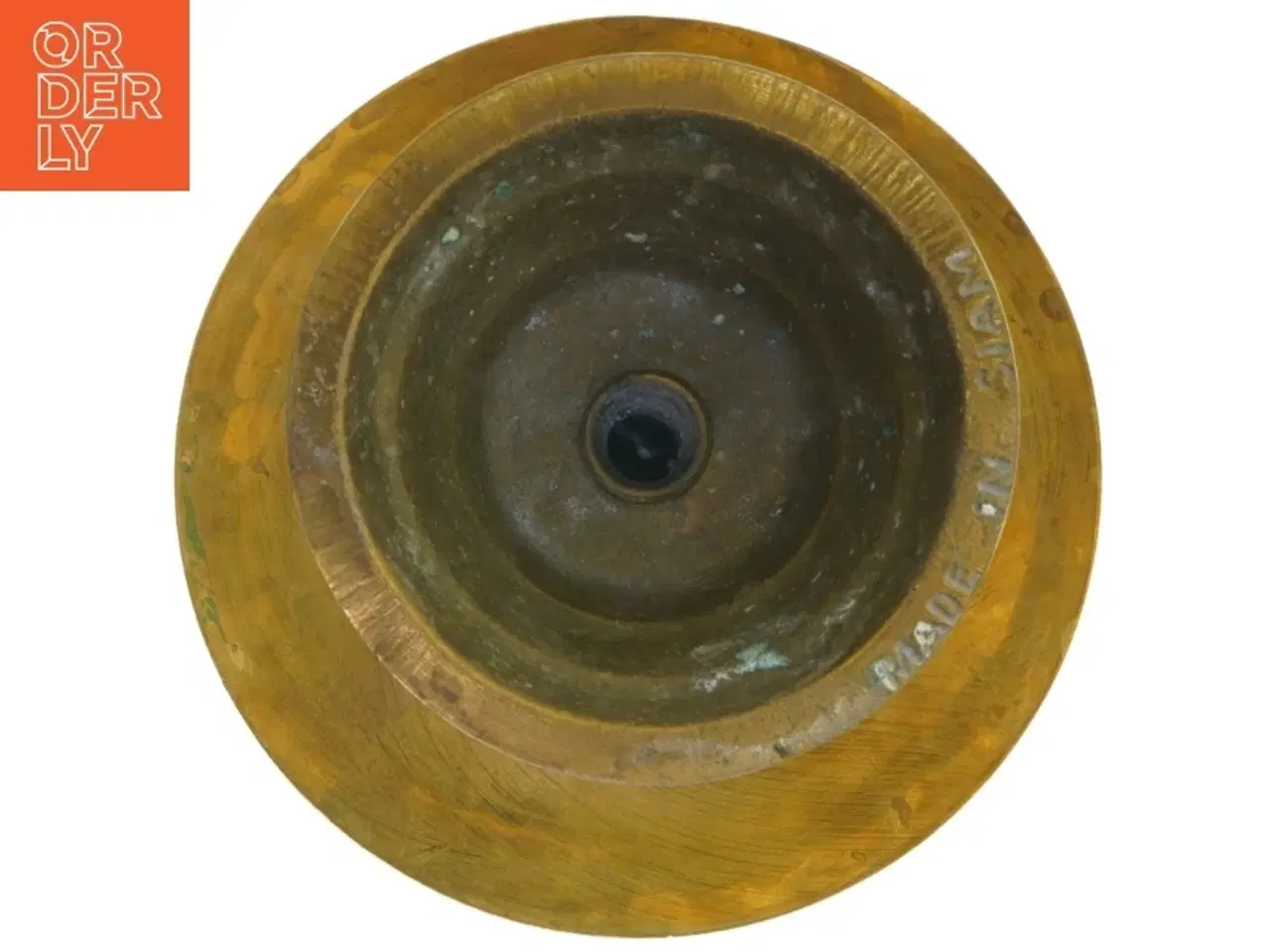 Billede 3 - Flot, stor messinglysestage (str. 40 cm høj)
