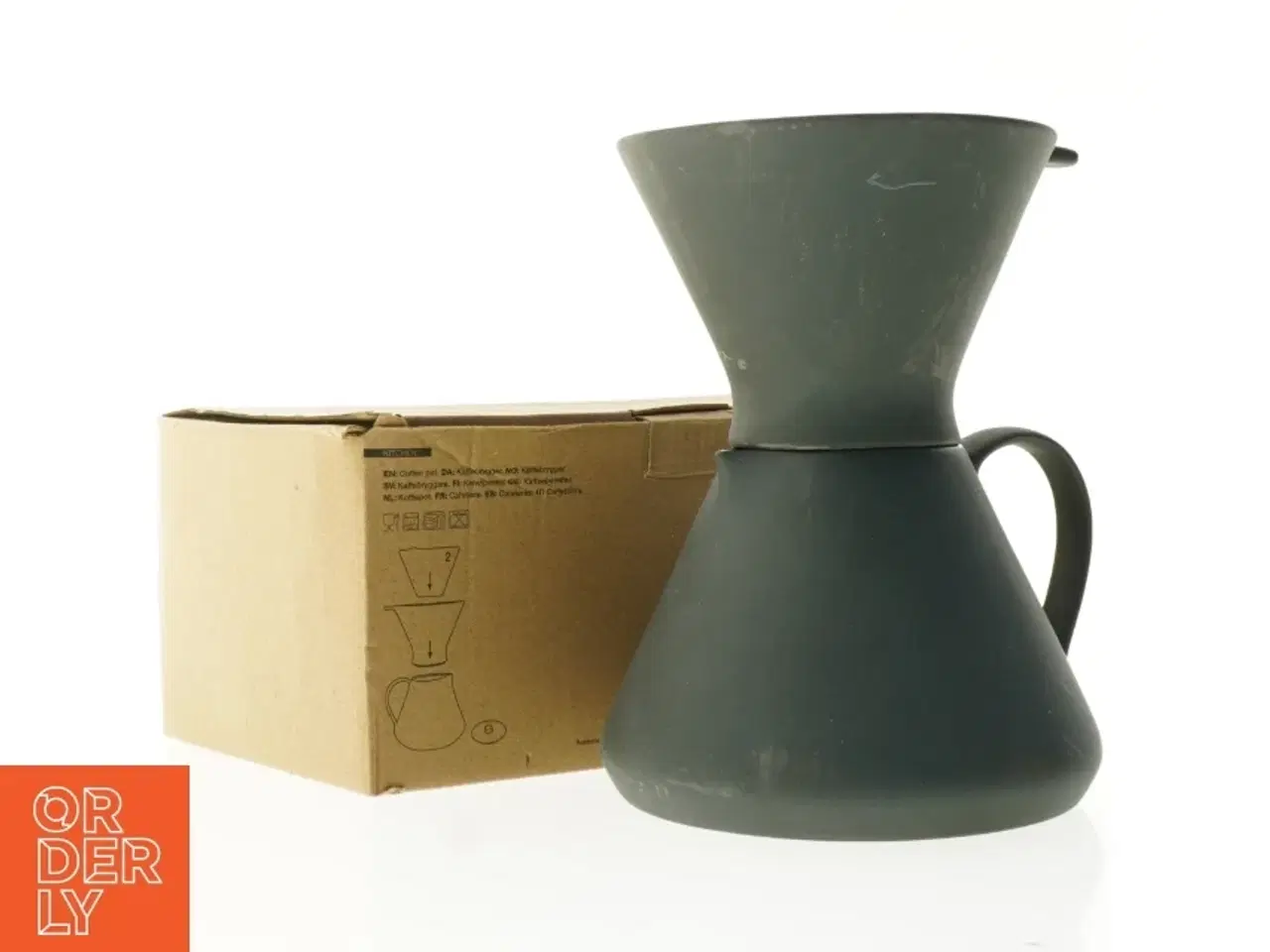 Billede 1 - Ny Keramisk kaffekande med filter fra Søstrene Grene (str. 15 x 20 cm)