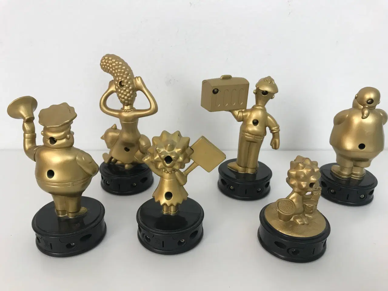 Billede 6 - 6 stk Simpsons 'guld' samlefigurer (BK 2007)