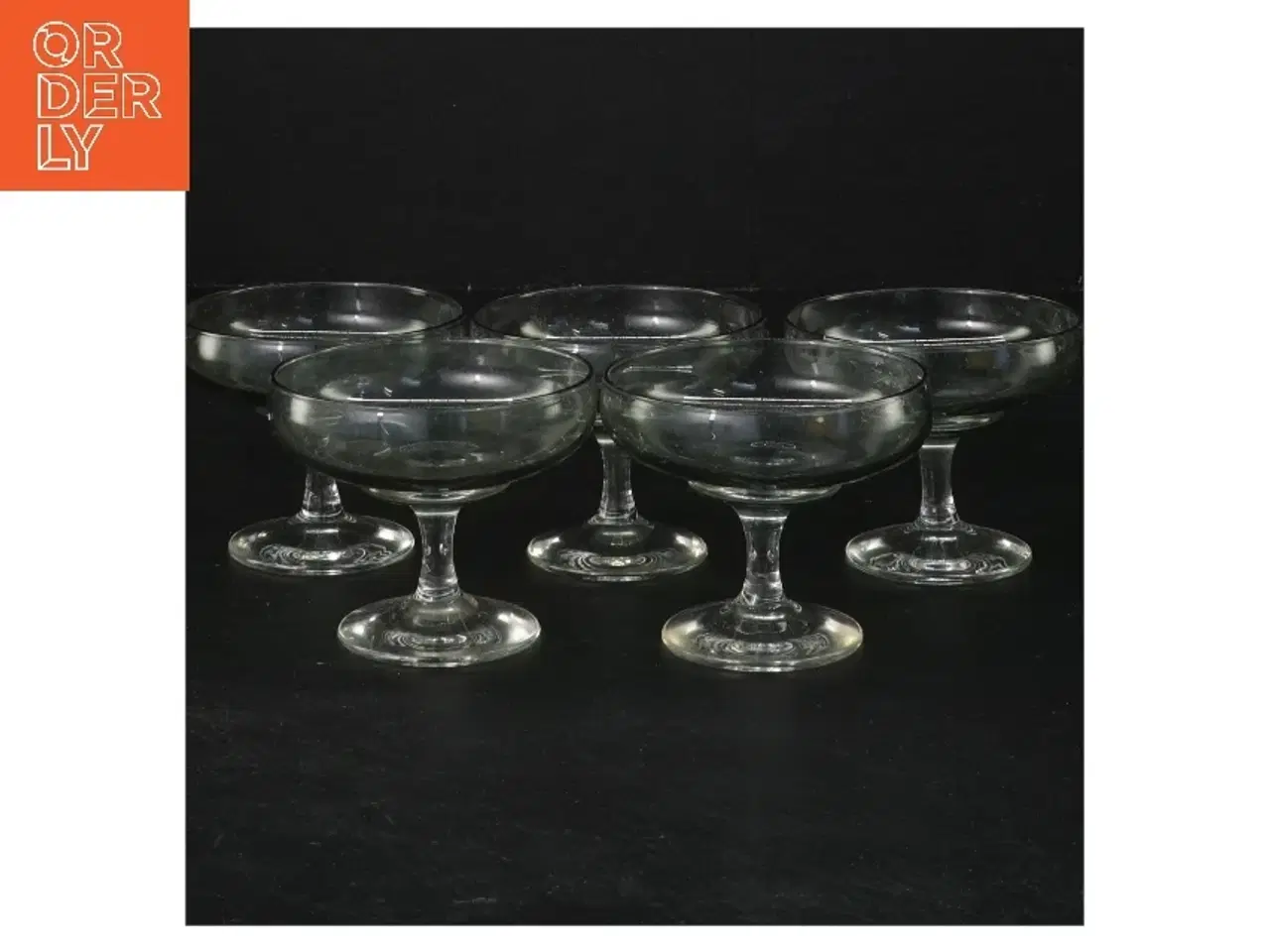 Billede 1 - 5 stk. Holmegaard Atlantic likørskåle (str. ø 7 cm, 5 styk cm)