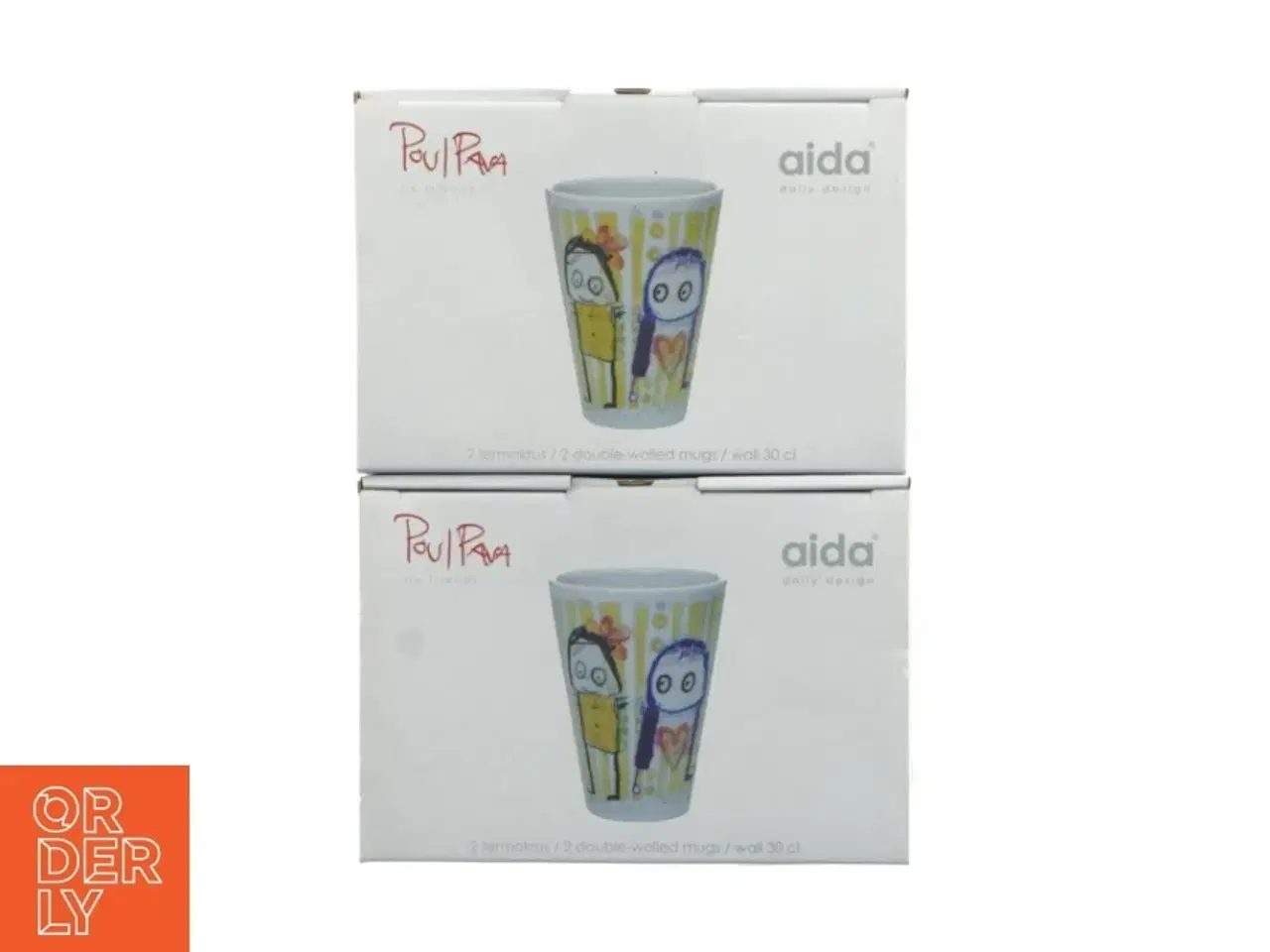 Billede 1 - Aida porcelænskrus med Paul Pava design fra Aida (str. 12 cm)