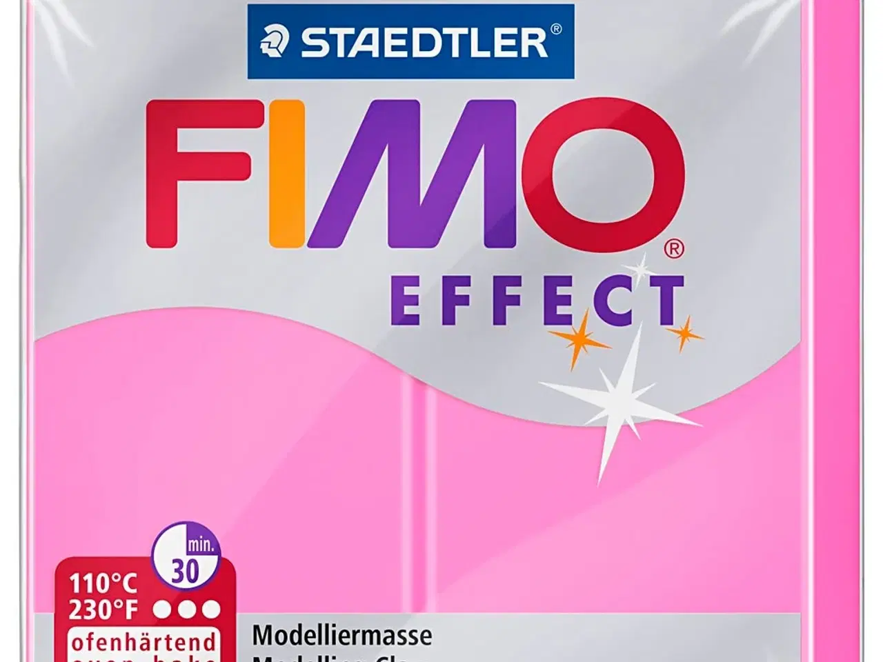 Billede 1 - FIMO® Effect Neon Pink Ler - 57g Kreativitet