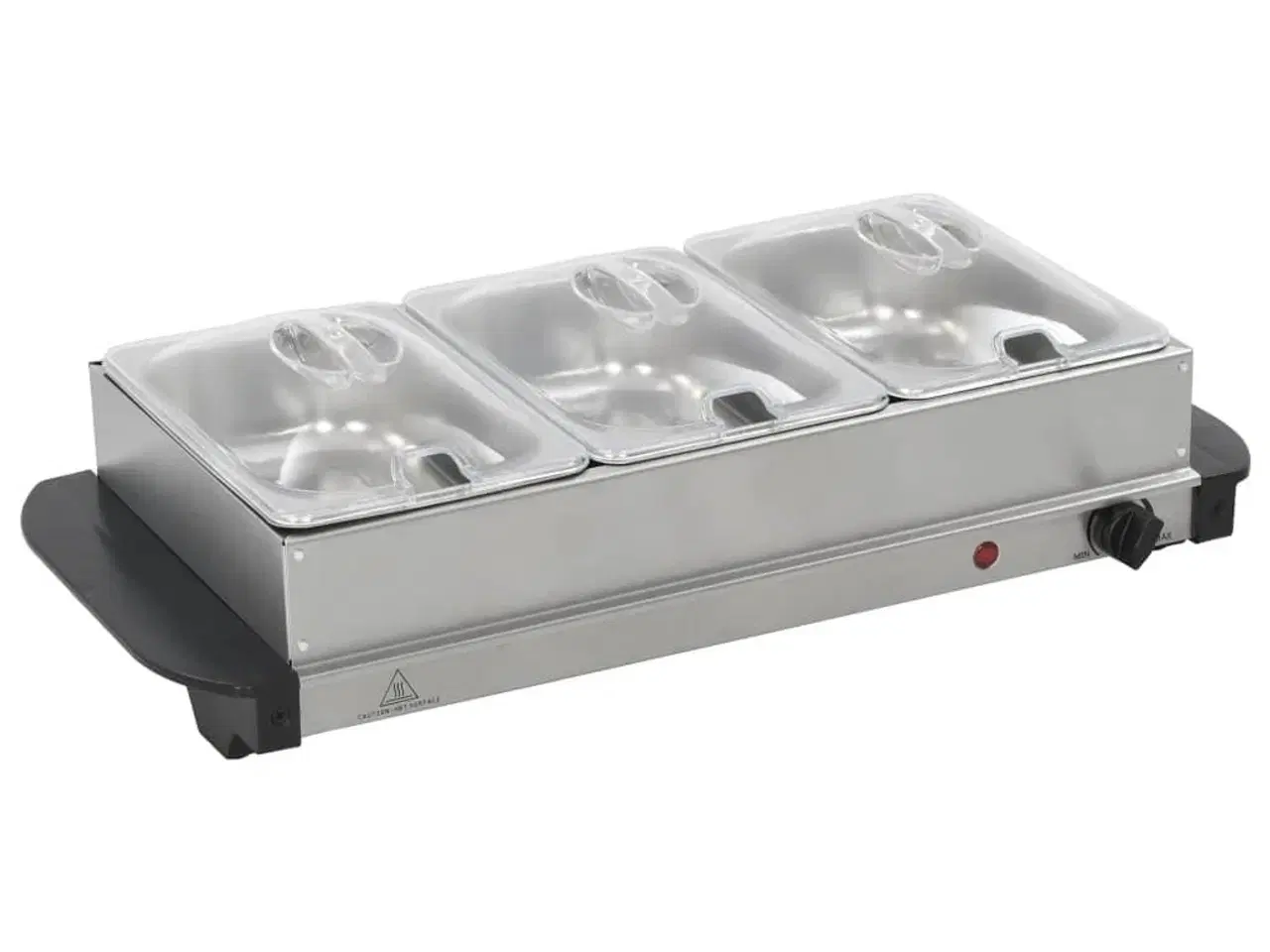 Billede 2 - Buffetvarmer rustfrit stål 200 W 3 x 1,5 l
