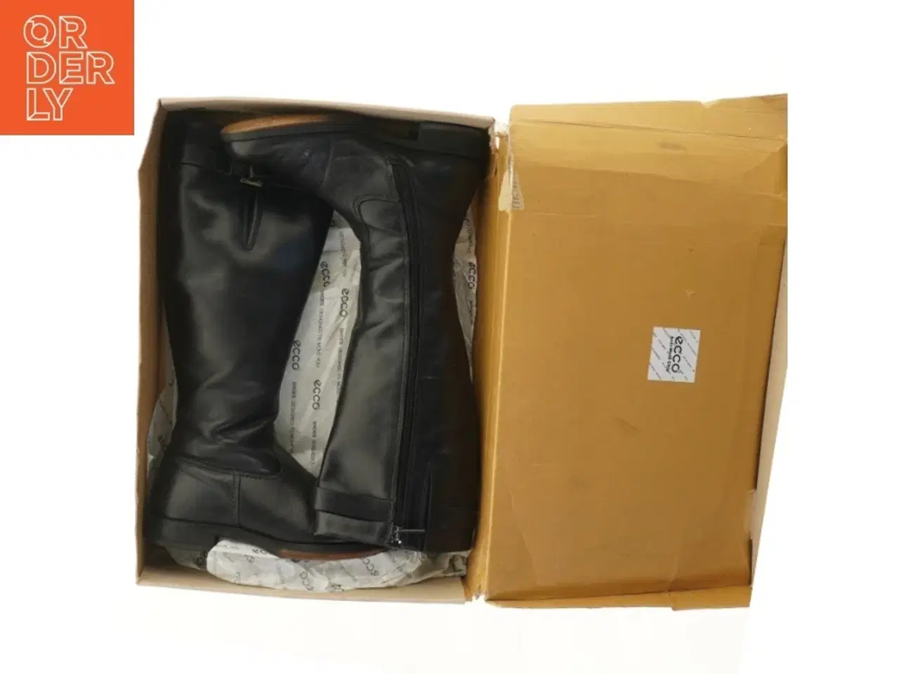 Billede 5 - Lange sorte læderstøvler fra Ecco (str. 36 )