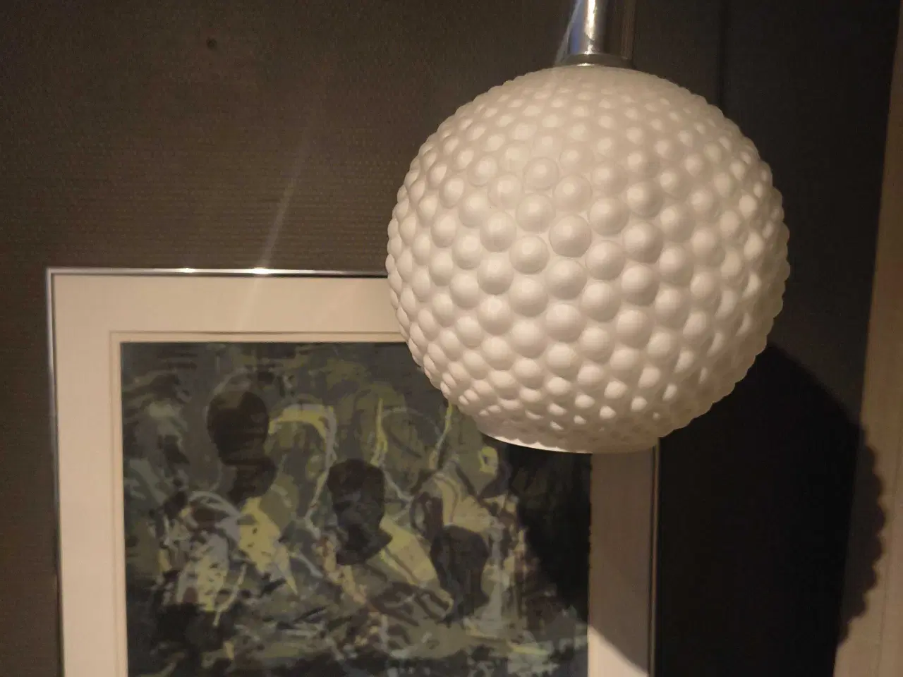 Billede 6 - Vintage pendel i opalineglas