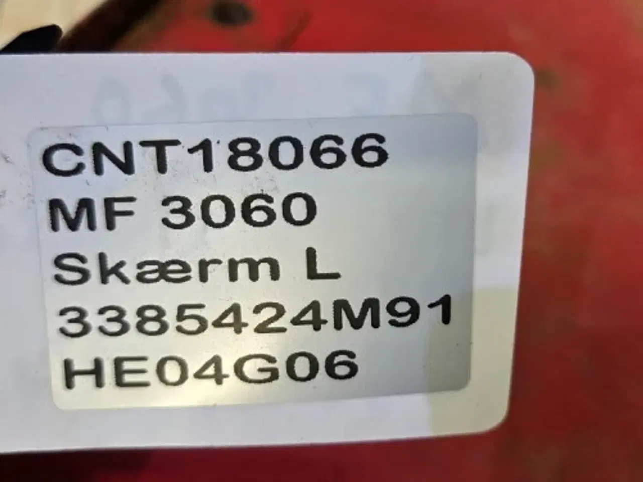 Billede 10 - Massey Ferguson 3060 Skærm L.  3385424M91