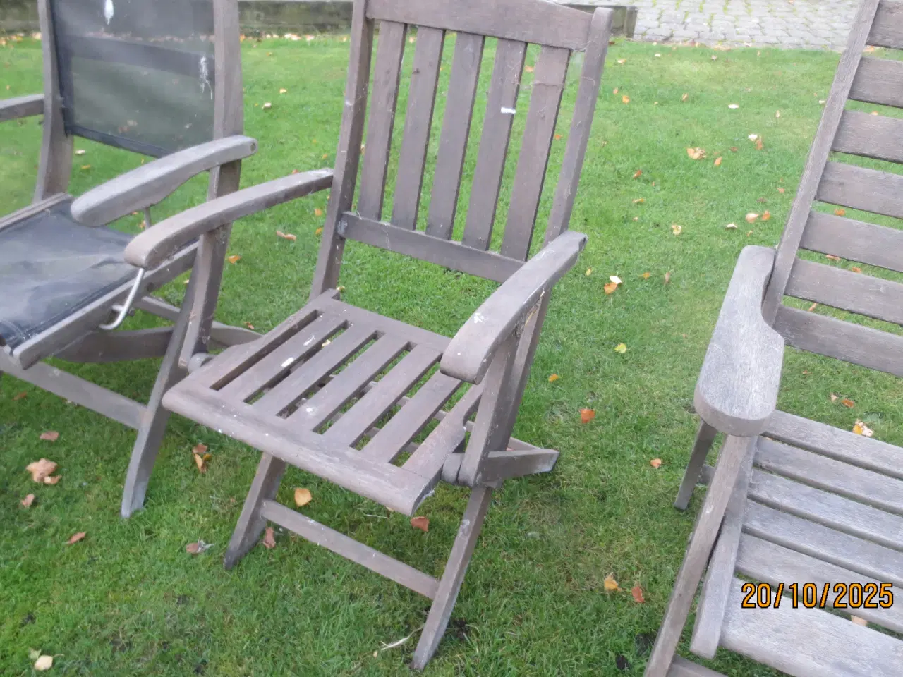 Billede 4 - 4 stk Teak havestole / liggestol