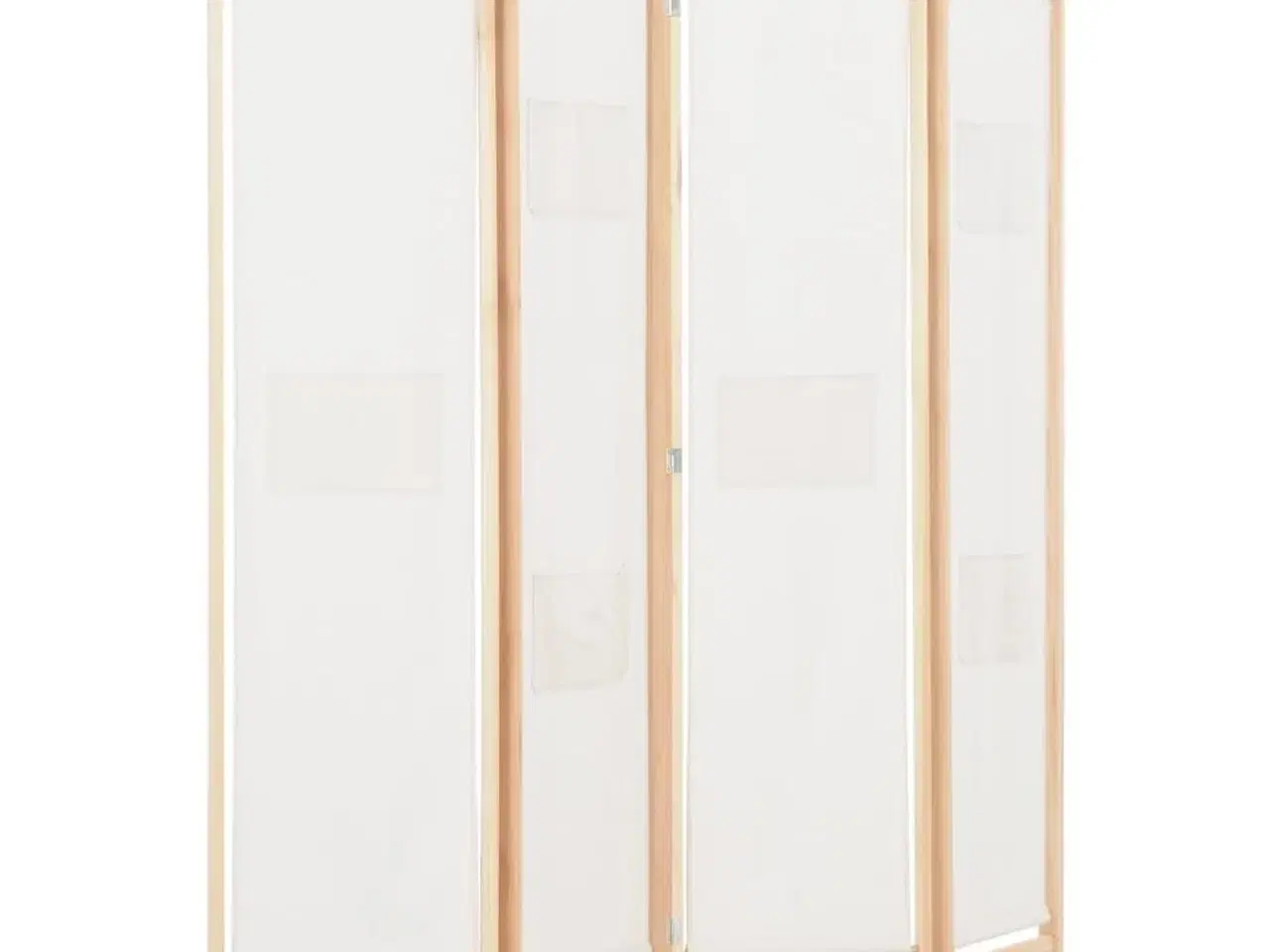 Billede 3 - 4-panels rumdeler 160 x 170 x 4 cm stof cremefarvet