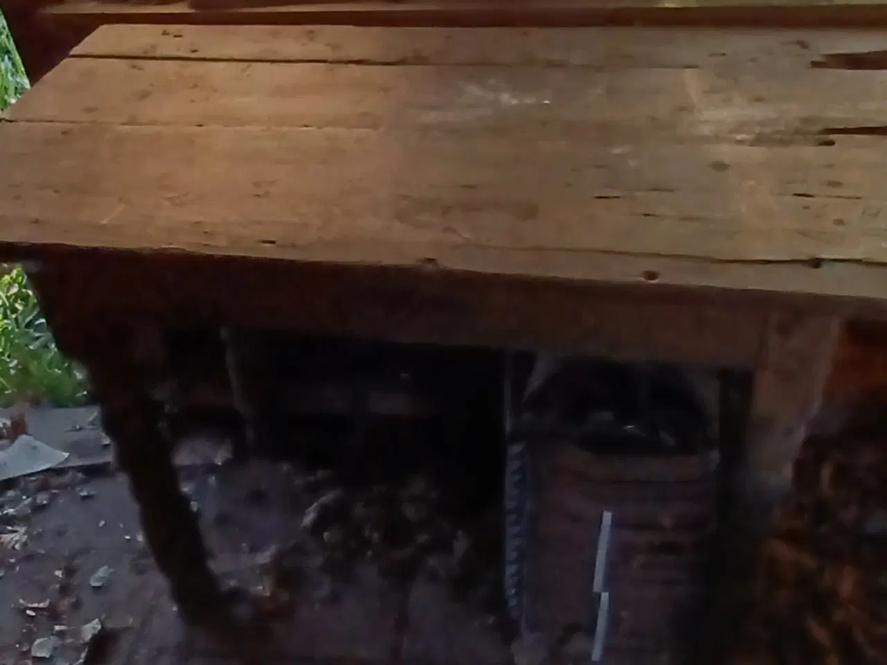 Billede 2 - Antikt klapbord, meget gammelt.