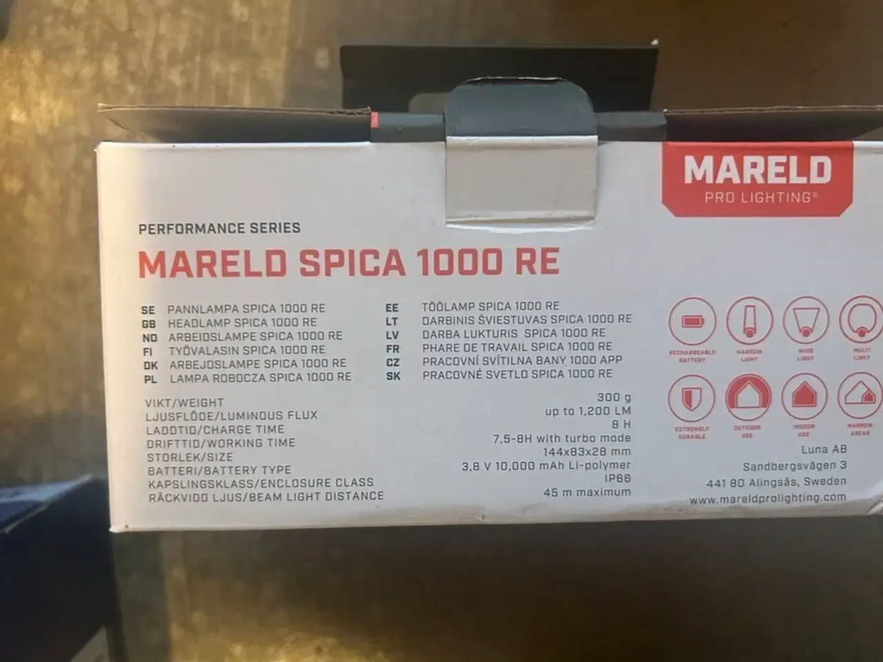Billede 2 - MARELD Arbejdslampe SPICA 100
