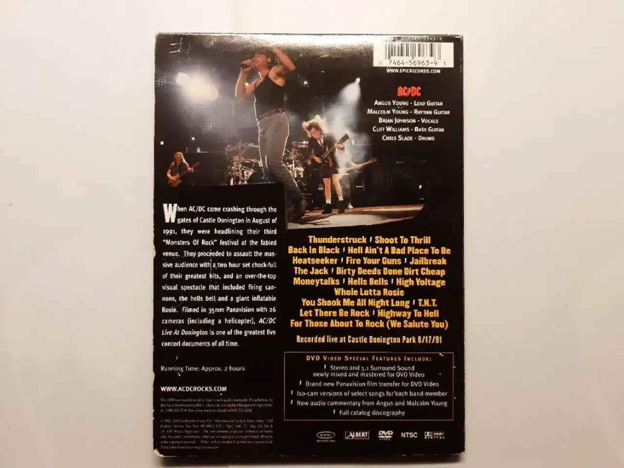 Billede 2 - AC/DC Live at Donington DVD.
