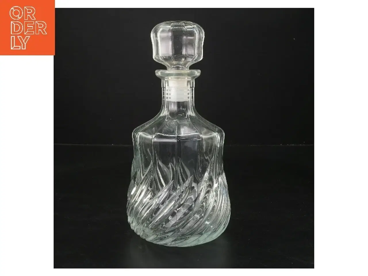 Billede 2 - Glas karaffel med prop (str. 24 cm)