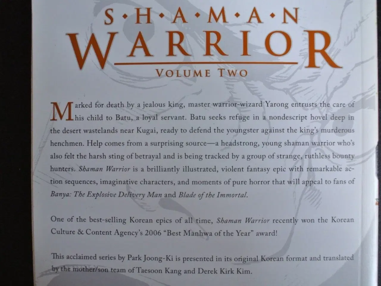 Billede 2 - shaman warrior volume two. på engelsk, by park joo