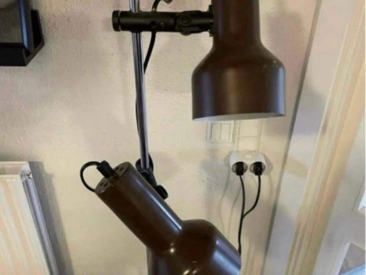 Billede 1 - Brun retro standerlampe