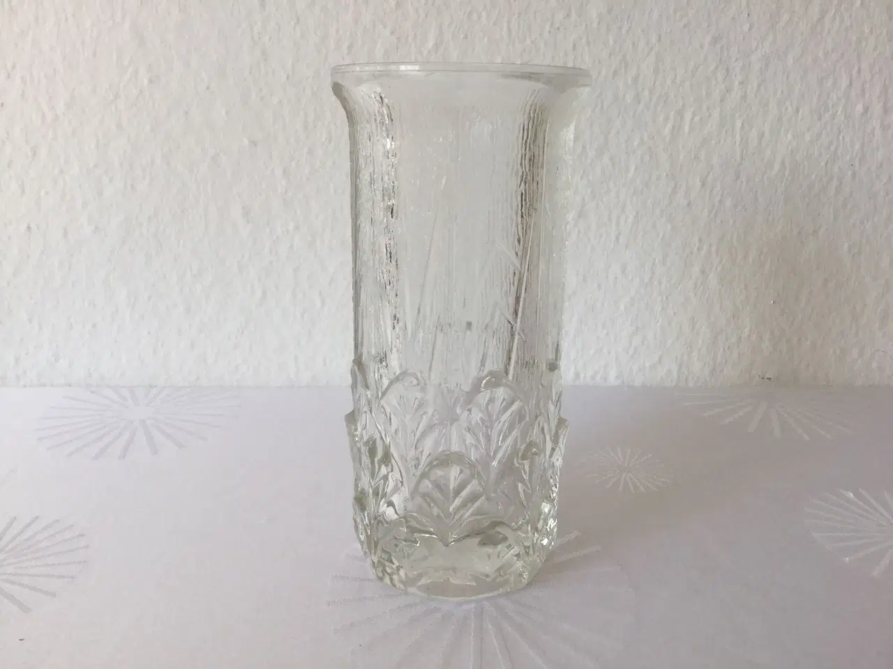 Billede 1 - glasvase presset glas