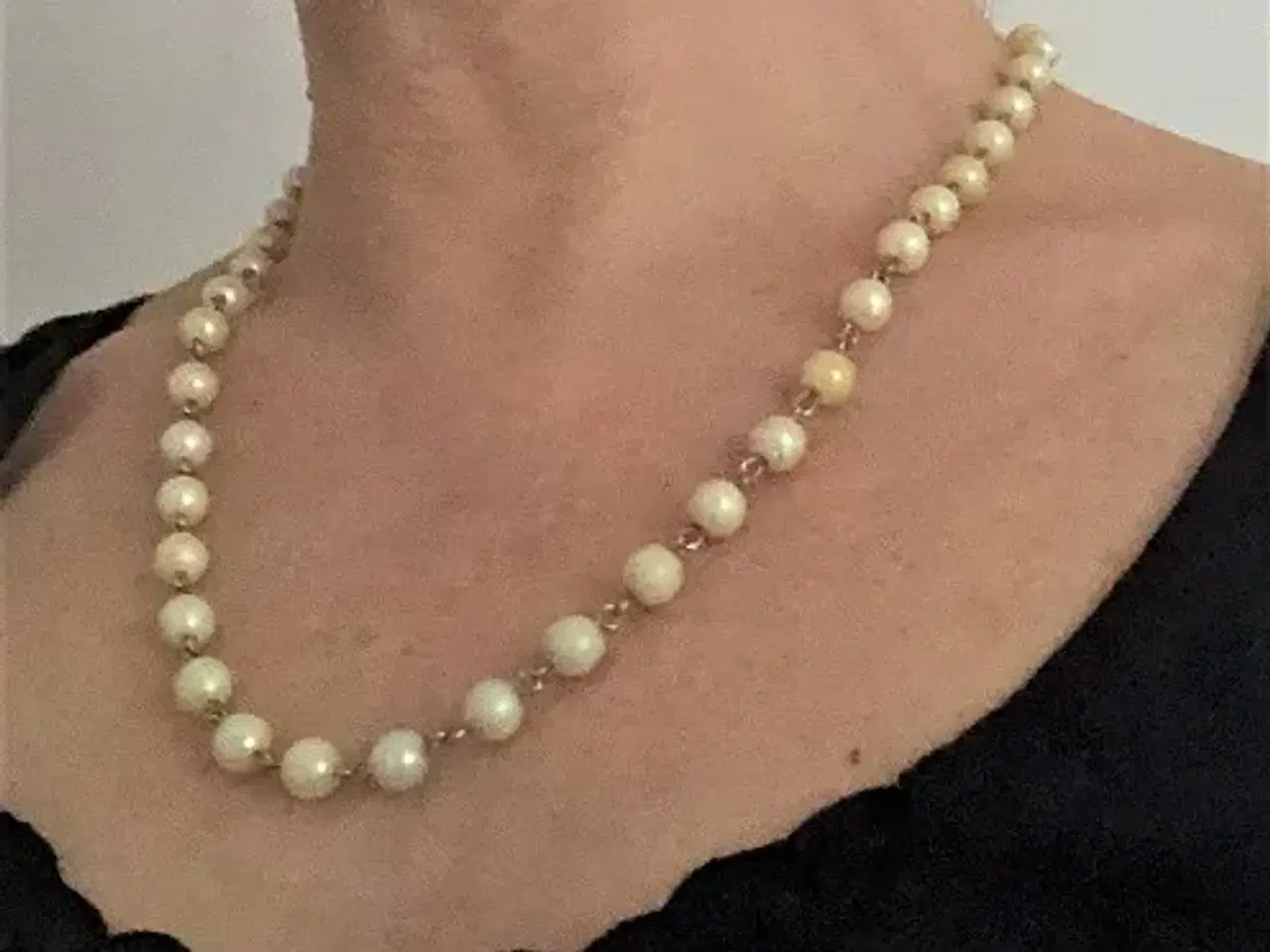 Billede 1 - PERLEKÆDE - Halskæde med perler