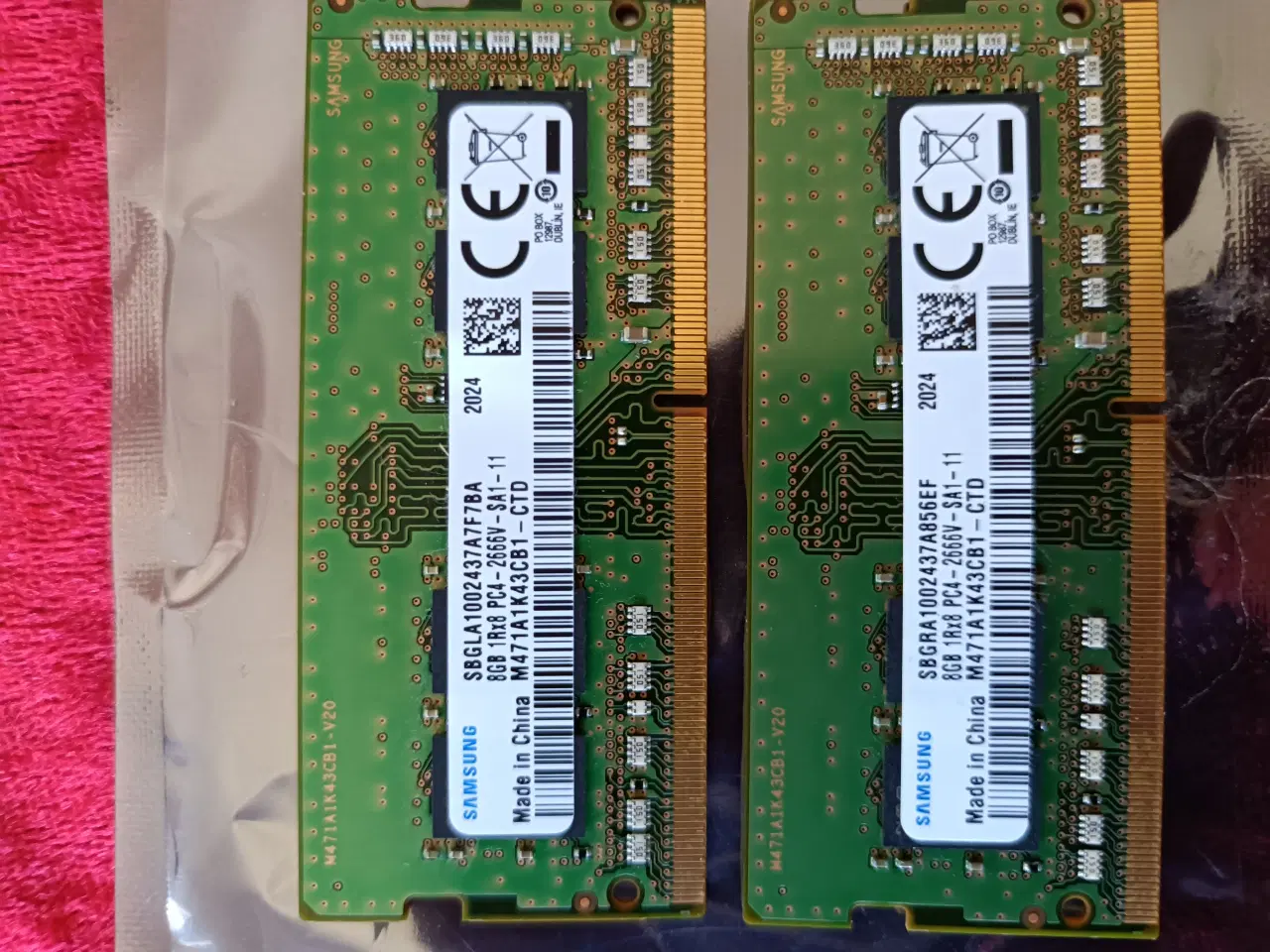 Billede 4 - 2 X 8 Gb sodimm pc4 Samsung til bærbar
