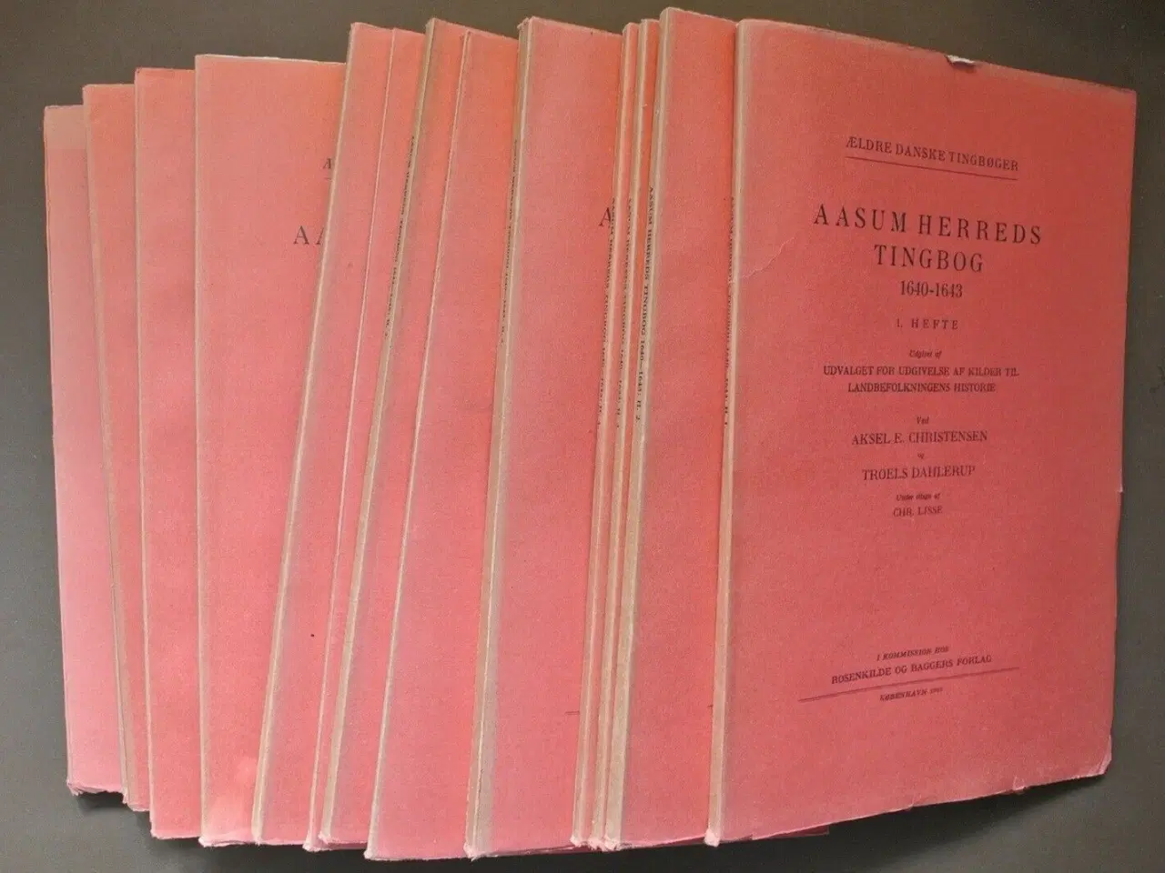 Billede 2 - aasum herreds tingbog 1640-1648 + registre i 15 hæ