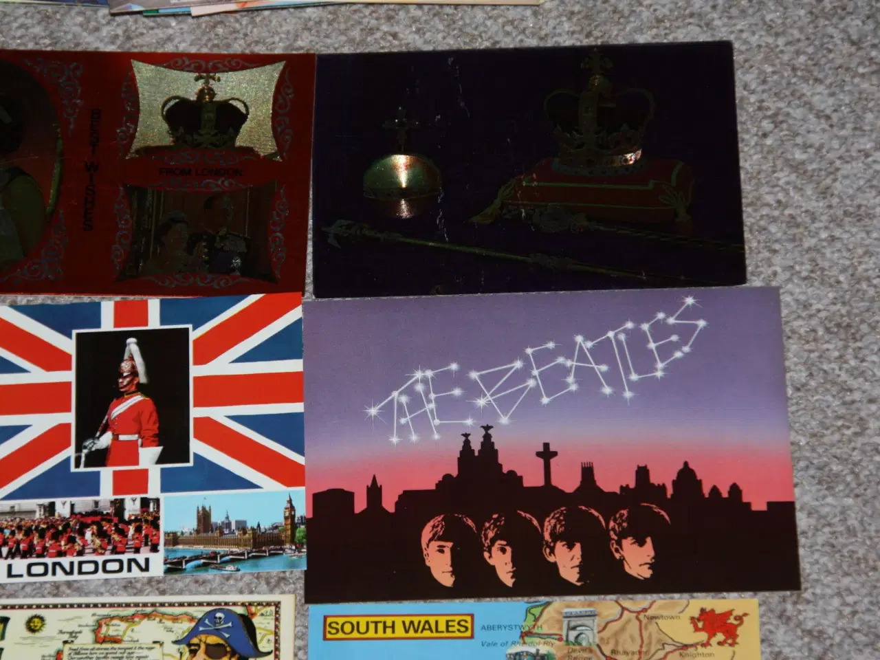 Billede 2 - 55  Postkort fra 80-erne England  Brugt 
